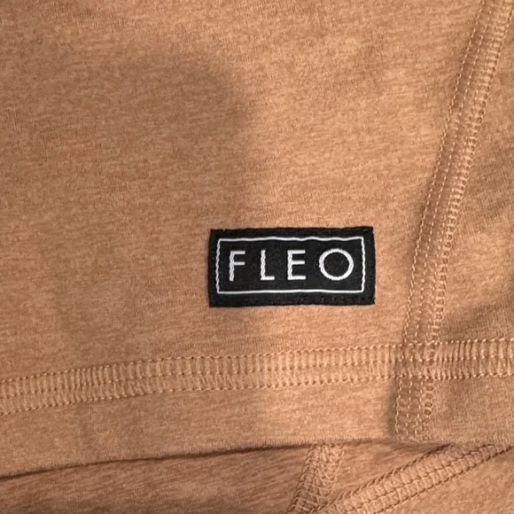 Fleo High-Rise Bike Shorts in Tan - Picture 3 of 4